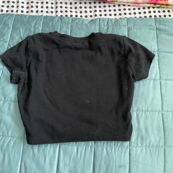Garage black hot mess cropped tee. Size M - Picture 2 of 2